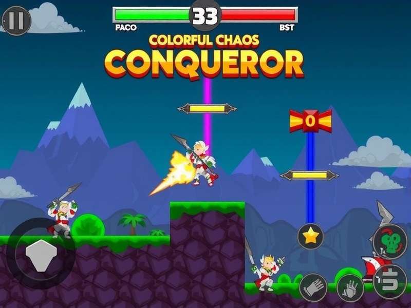 Colorful Chaos Conqueror Gameplay Screenshot
